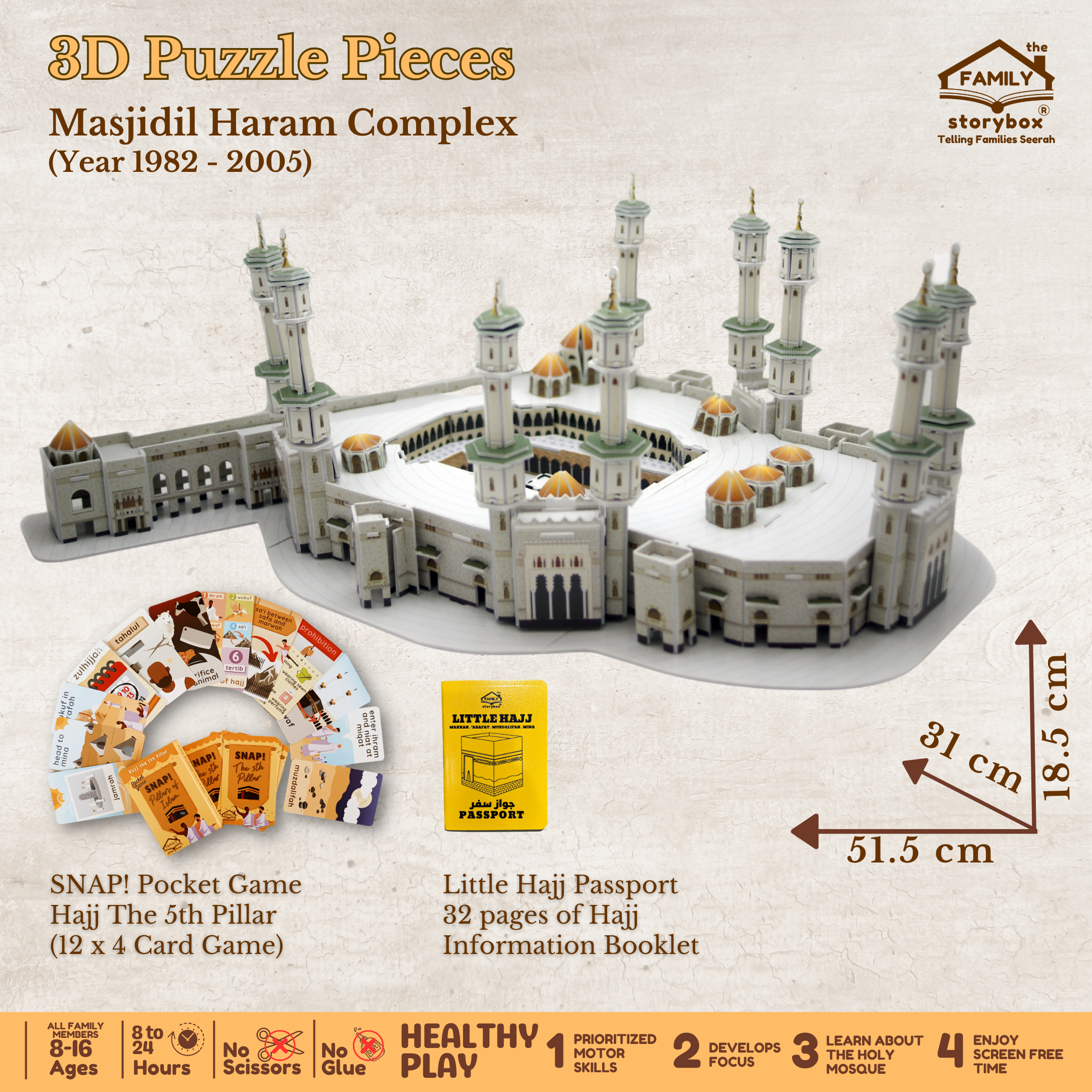 Masjidil Haram Storybox - 3D Puzzle