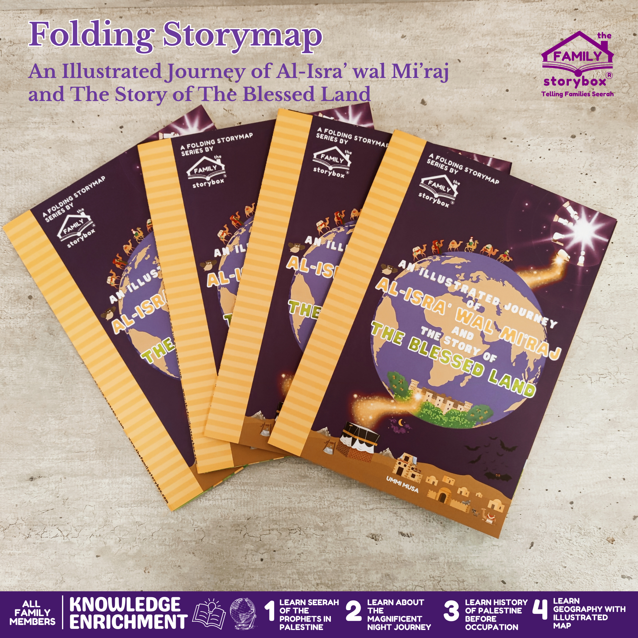 Folding Storymap Al Isra' wal Mi'raj and The Story of The Blessed Land