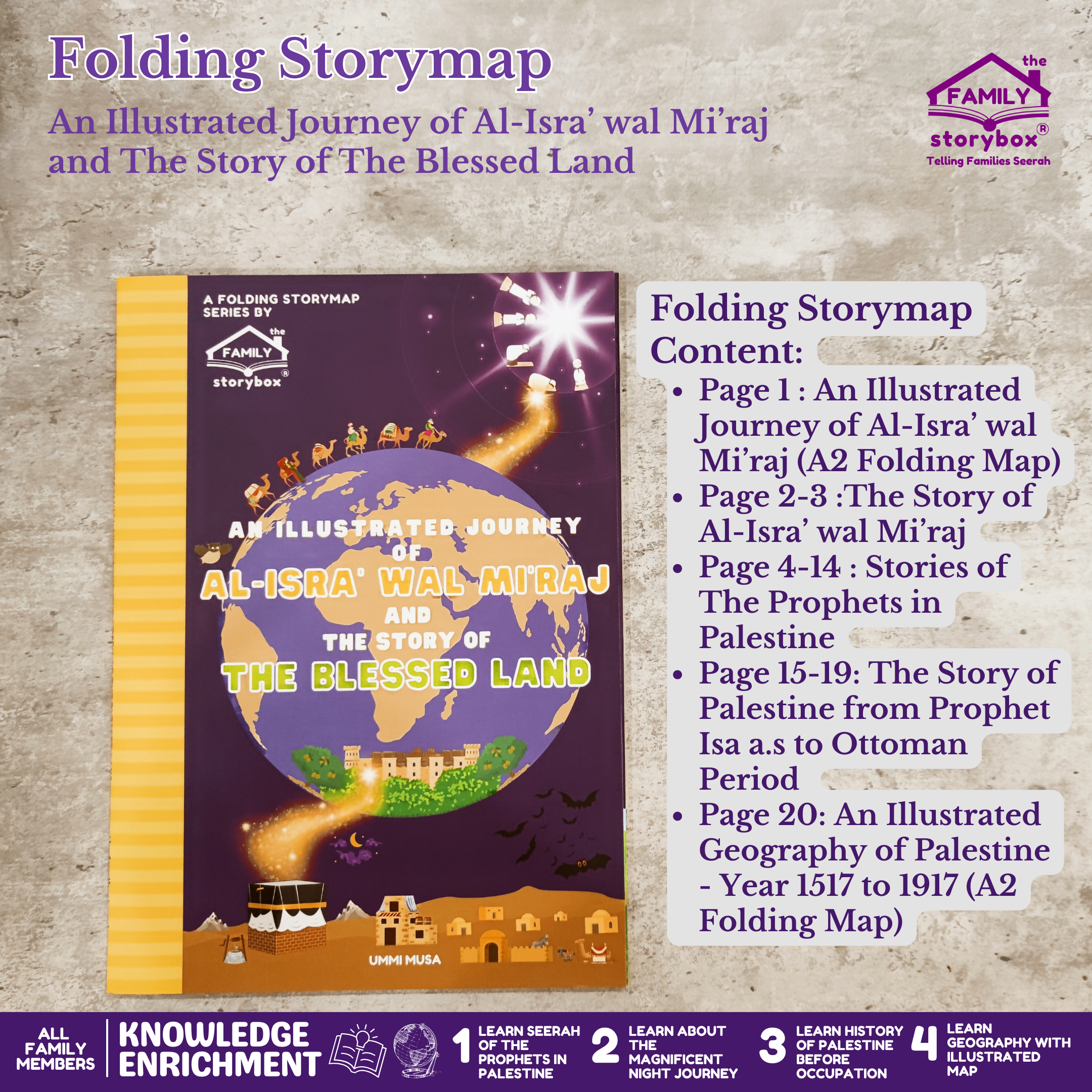 Folding Storymap Al Isra' wal Mi'raj and The Story of The Blessed Land - Image 2